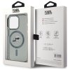 Karl Lagerfeld KLHMP15XHLSKCK iPhone 15  Pro Max 6.7 czarny/black hardcase IML Metal Karl&Choupette Head MagSafe